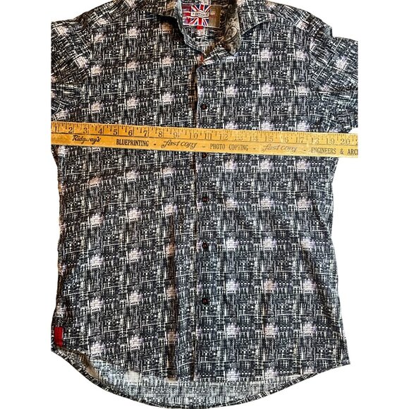 7 Downie St London Mens Size 3‎ US Small Gray/Black/White - Picture 6 of 6